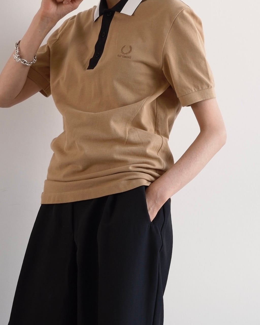 FRED PERRY×RAF SIMONS TAPED COLLAR POLO | dear closet