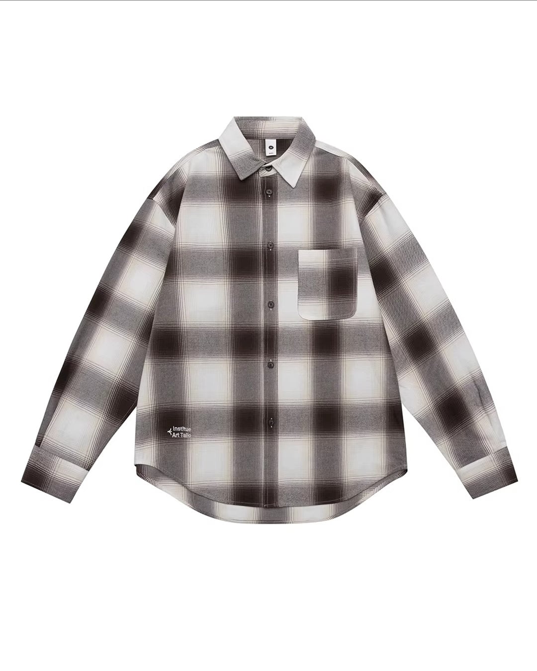Long Sleeve Ombre Check Shirt x00940 | XPOSE