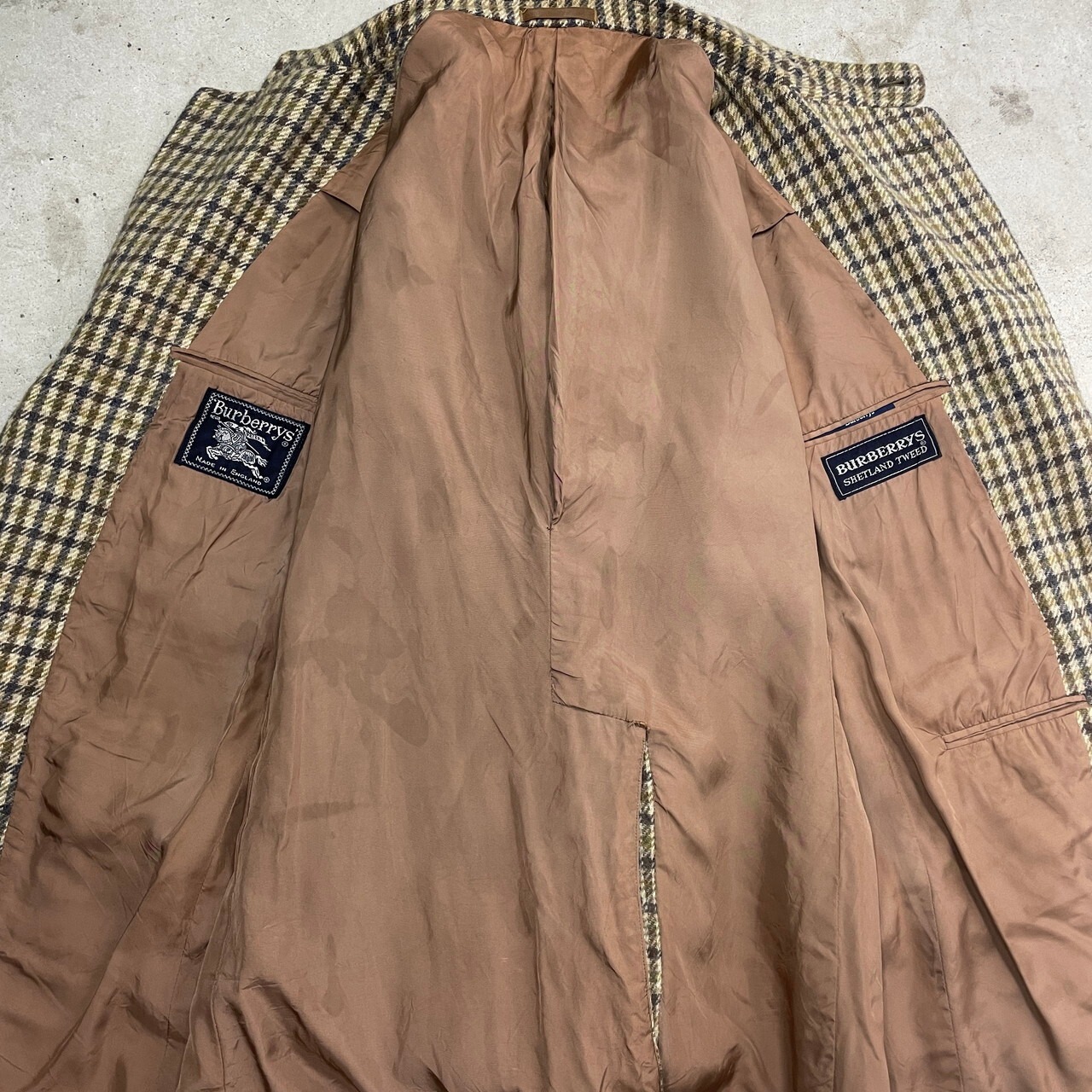 80年代 英国製 Burberrys バーバリー テーラードジャケット SHETLAND 