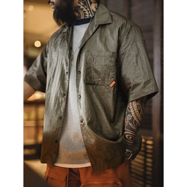 Front pocket design shirt P613