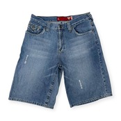 90s GUESS JEANS ゲス ジーンズ ダメージ加工 デニム ハーフパンツ ショートパンツ サイズ 31 /インディゴ