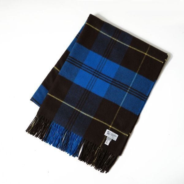 【国内正規品・未使用品・日本限定色】Johnstons ジョンストンズ カシミヤ大判ストール ストール ブルー ブラウン 240510-15