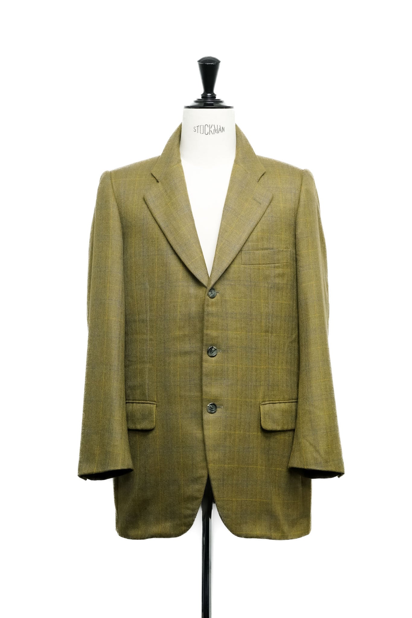 90's “Burberrys” 100% Chinese Cashmere Check Tailored Jacket