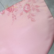 韓国伝統衣装 チマチョゴリ ピンク系 明るい トップス ワンピース ドレス インナー 花 花柄 刺繍 チマ チョゴリ 白 民族衣装 還流 韓服 イベント コスプレ 仮装 舞台 ステージ かわいい 華やか 光沢 ダンス ホワイト系