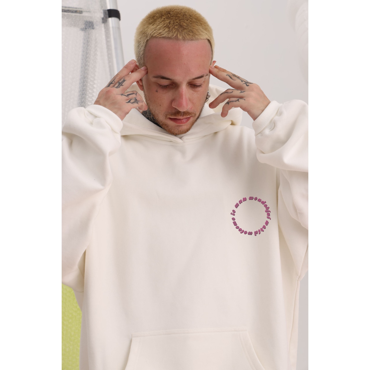 6色展開 裏起毛 スケルトンタコ パーカー T592