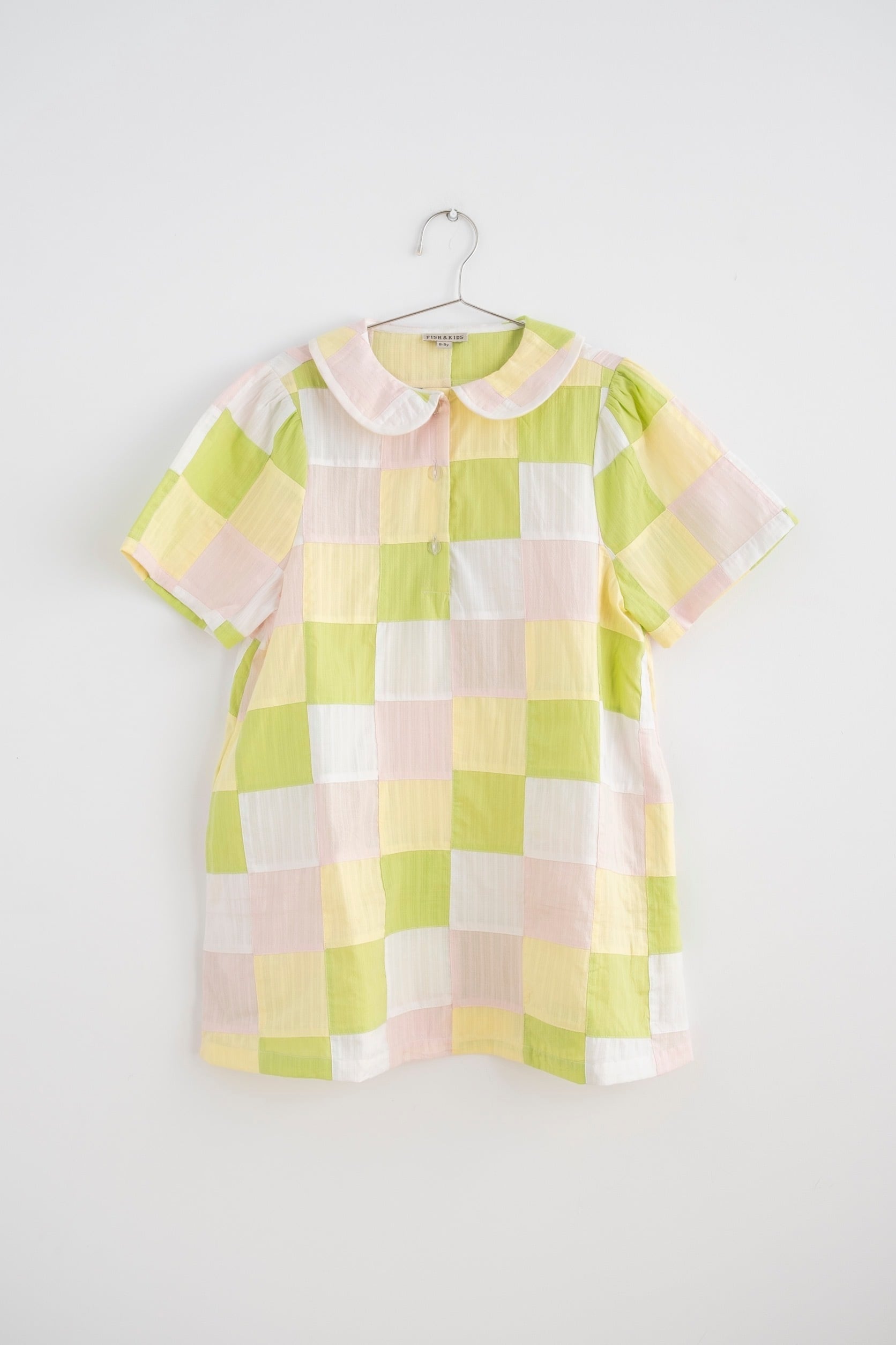 ワンピース FISH&KIDS PATCHWORK DRESS 2-3y FISH&KIDS 〈PATCHWORK DRESS〉 ハンドメイドのパッチワークがとても