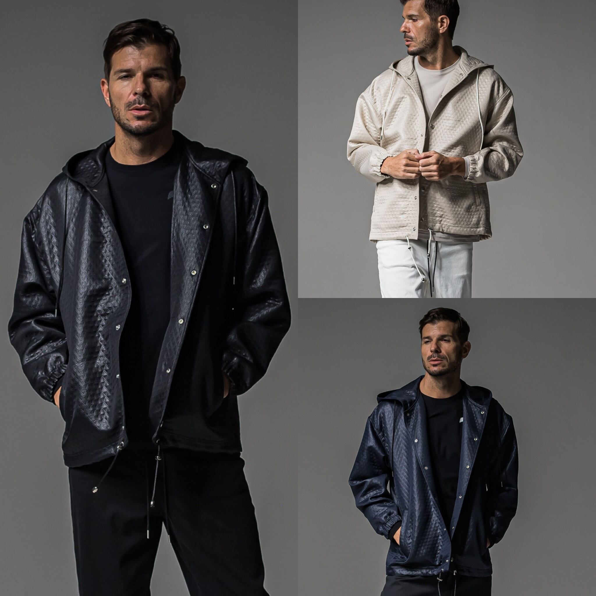 RESOUND CLOTHING(リサウンド・クロージング)- made in japan - / quilting coach hoodie / キルティングコーチフーディージャケット