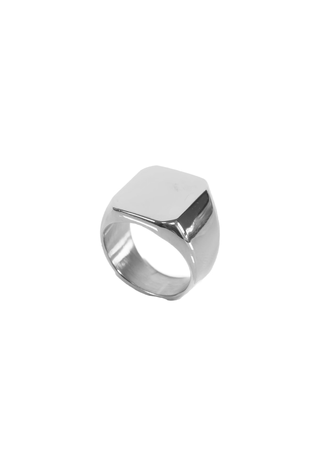 【square signet ring】 / SILVER