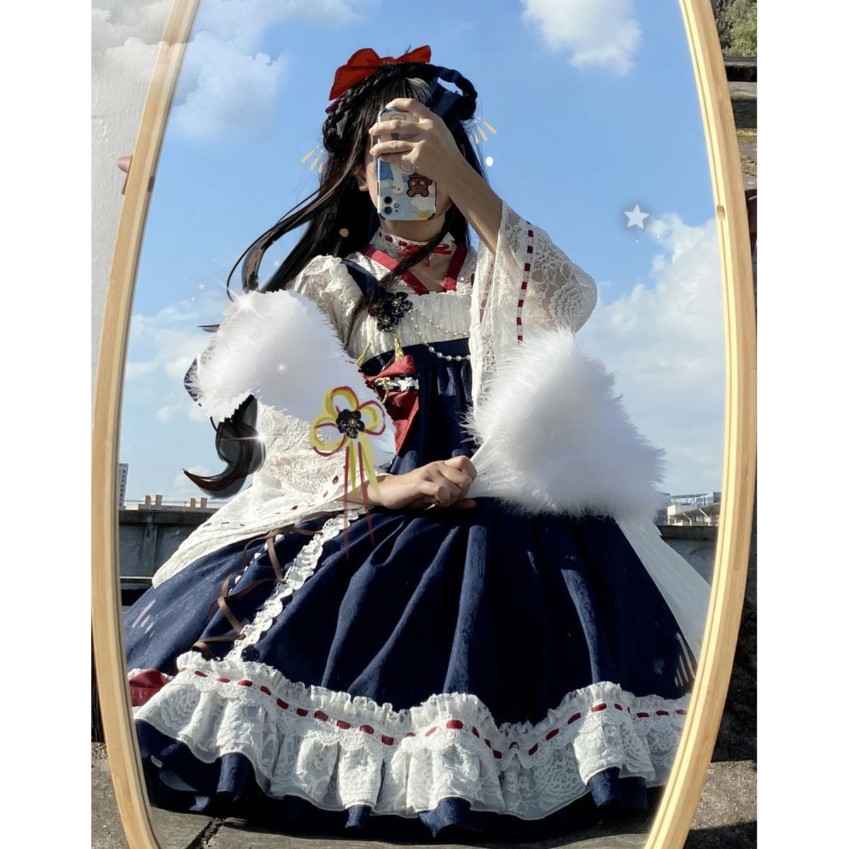 白雪姫 スカート M 最終価格（Jane Marple / 白雪姫アップリケ刺繍 