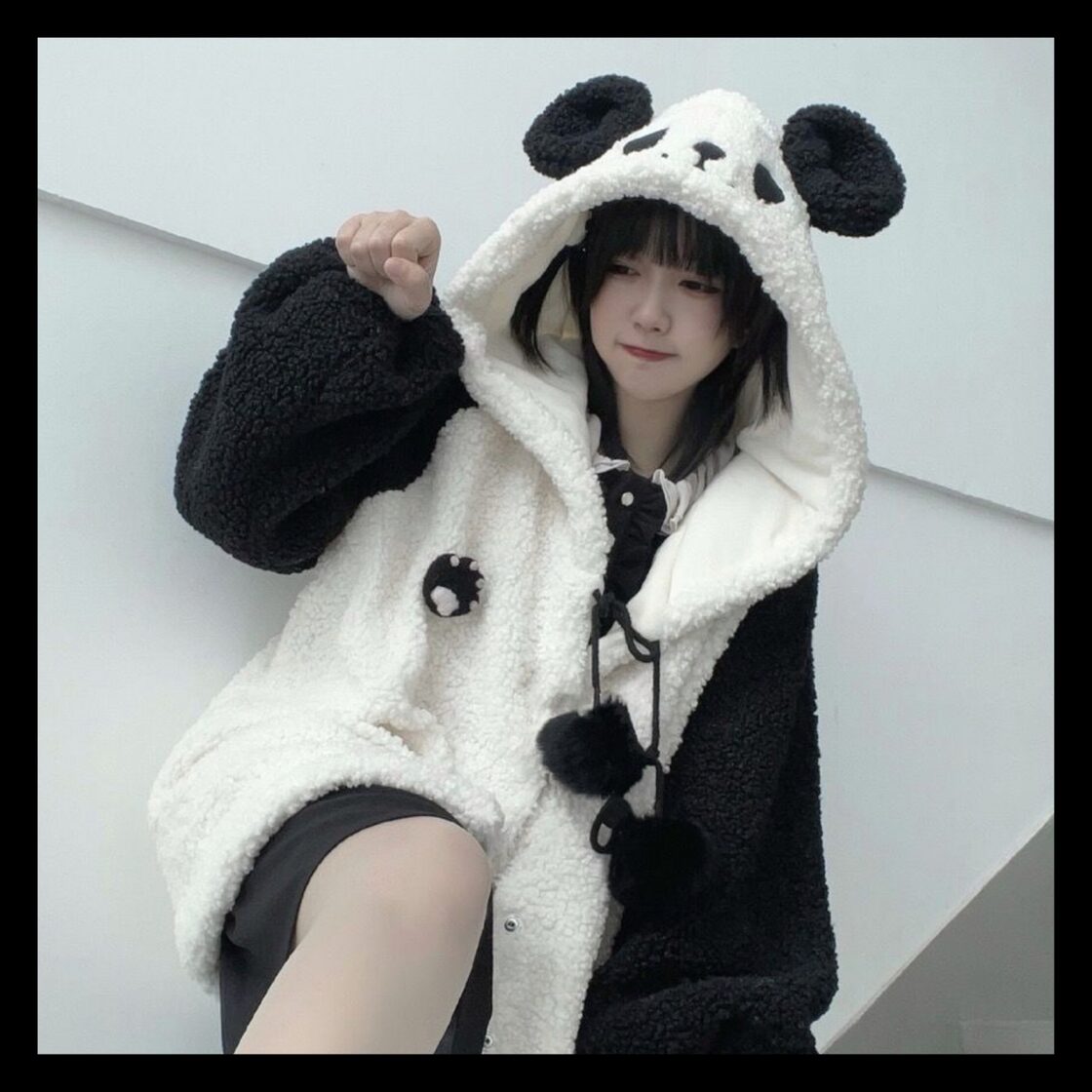 お取り寄せ】ゆめかわ もこもこ パンダちゃん コート アウター | PAY ID