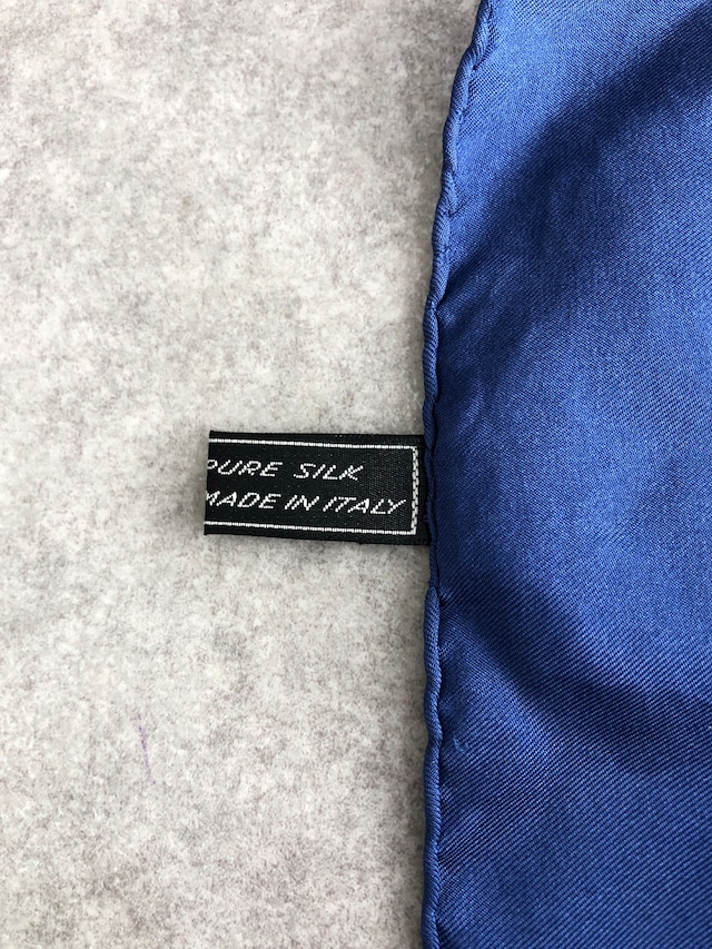 CELINE セリーヌ スカーフ ブルー グリーン シルク vintage ヴィンテージ オールド ejmgse