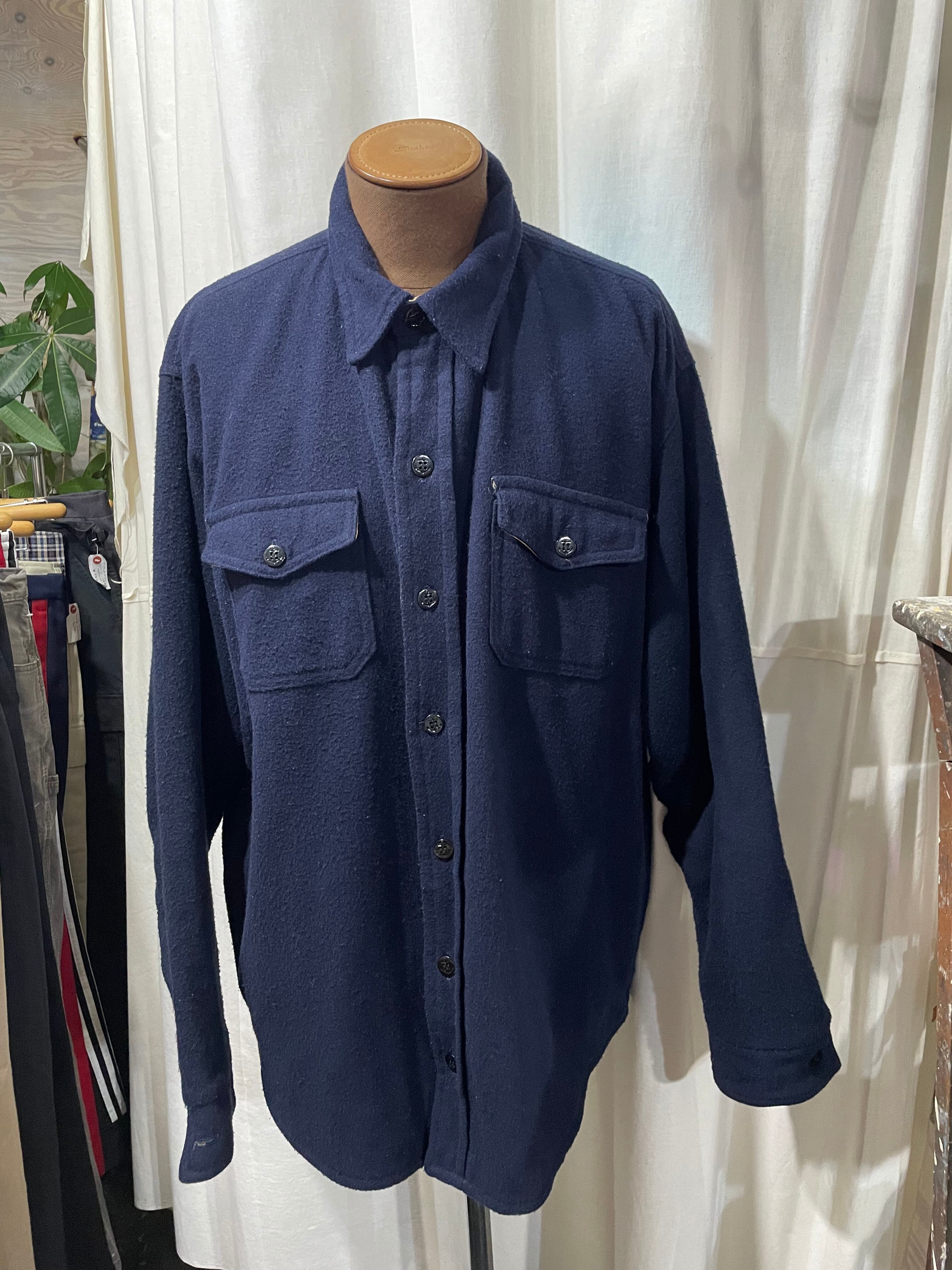 USA製 70's~80's vintage melton C.P.O.シャツ U.S.NAVY アメリカ海軍 ミリタリー | used clothing SHYBOY powered by BASE USA製 70's~80's vintage melton C.P.O.シャツ U.S.NAVY アメリカ海軍 ミリタリー | used clothing SHYBOY powered by BASE