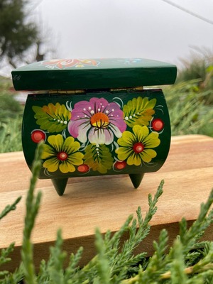 ペトリキフカ・ジュエリーボックス 9cm（ホメンコ）