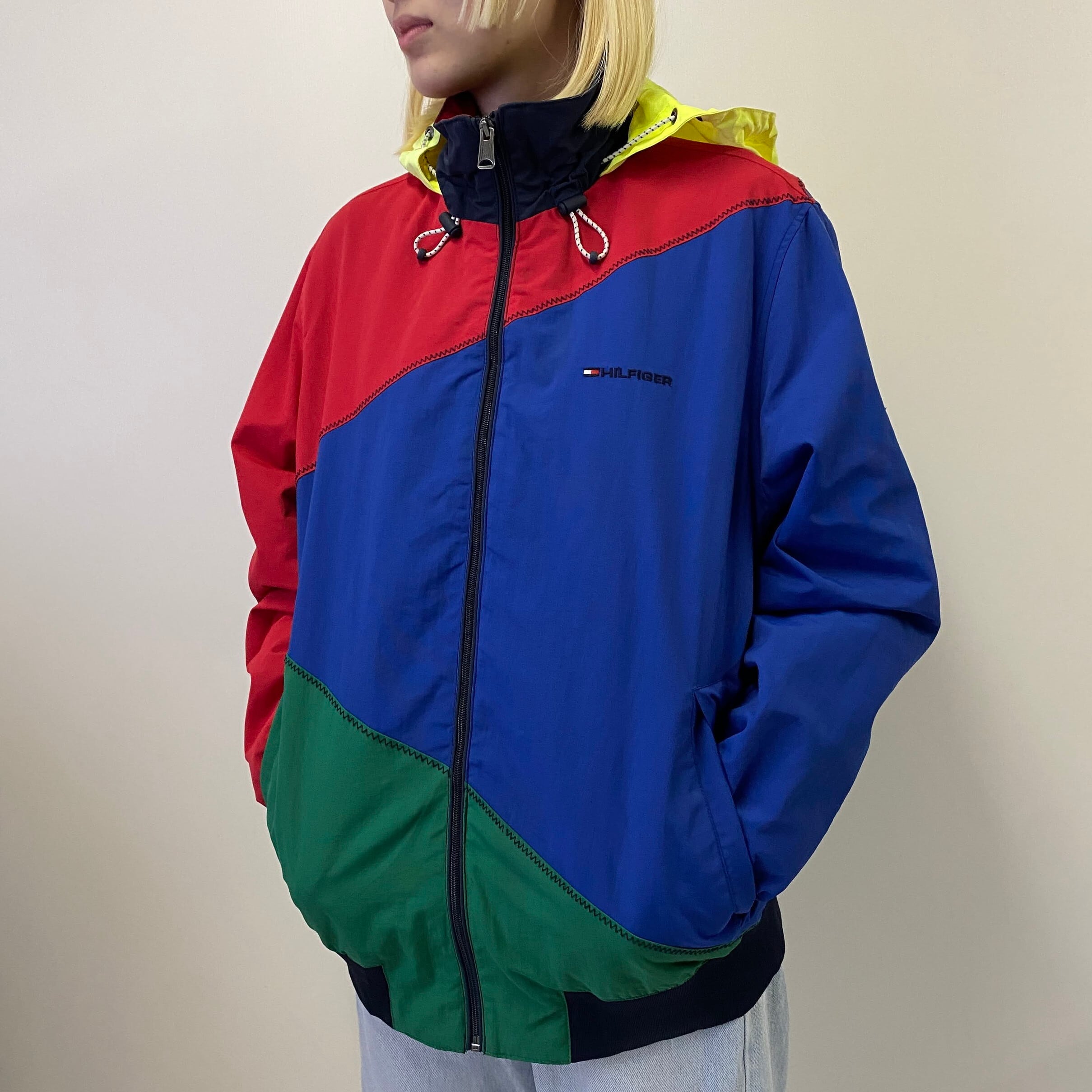 在庫通販 TOMMY HILFIGER 希少デザイン 90's トミーヒルフィガー ナイロンパーカー ナイロンジャケットの通販 by ☆ USA  vintage ☆ shop｜トミーヒルフィガーならラクマ