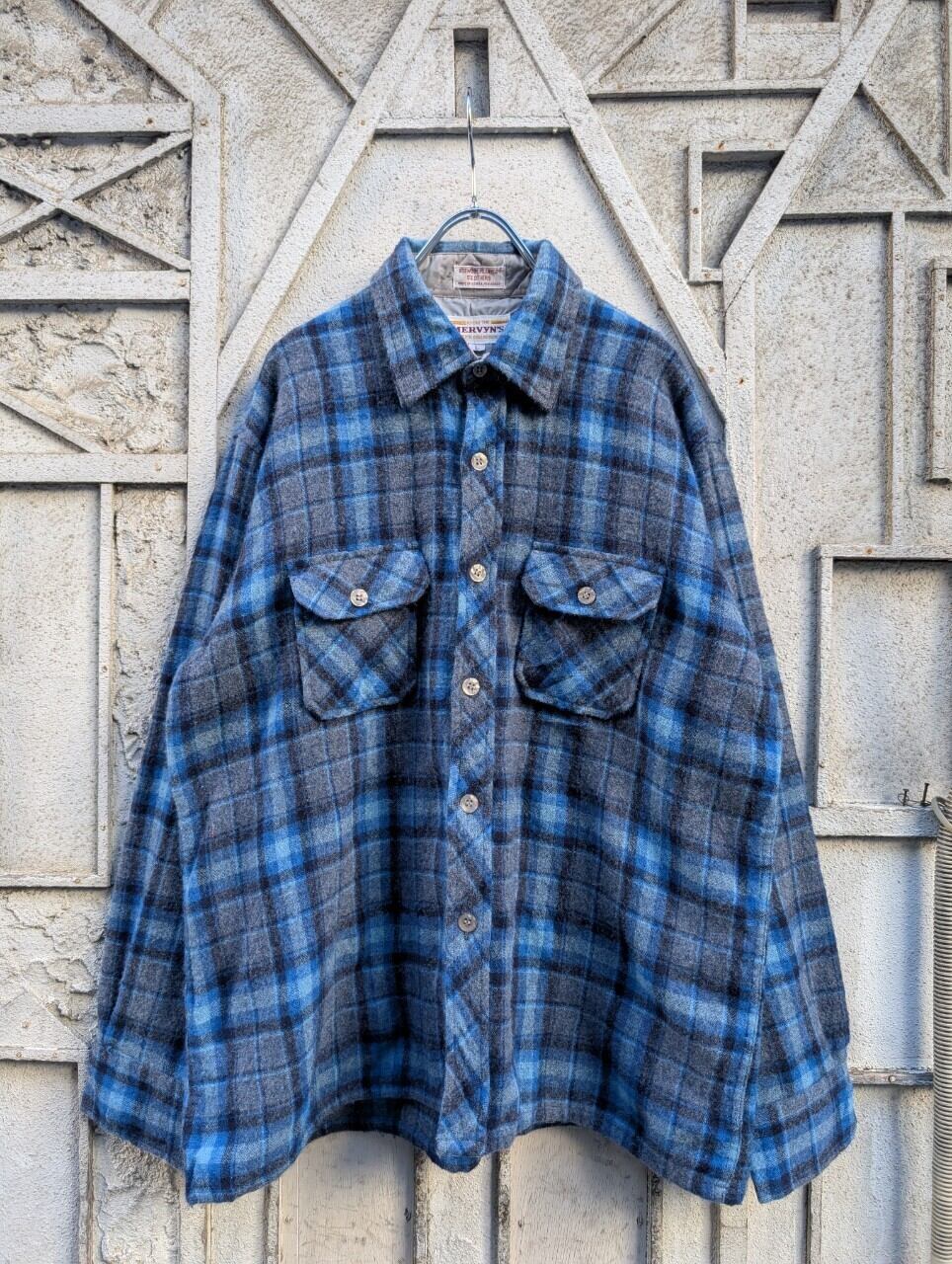 "MERVYN’S" wool check shirt