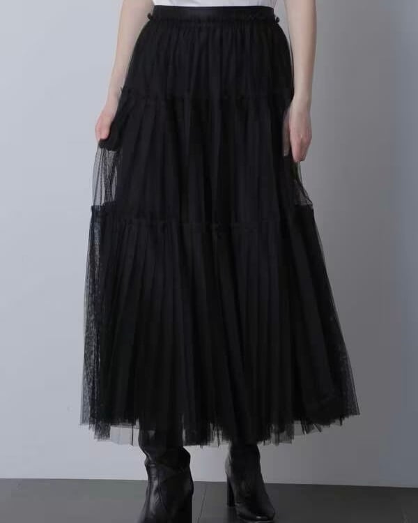 スタンブリー STUMBLY 24SS チュールスカート✨新品 STUMBLY】Pleated Tulle Skirt | idealclasse