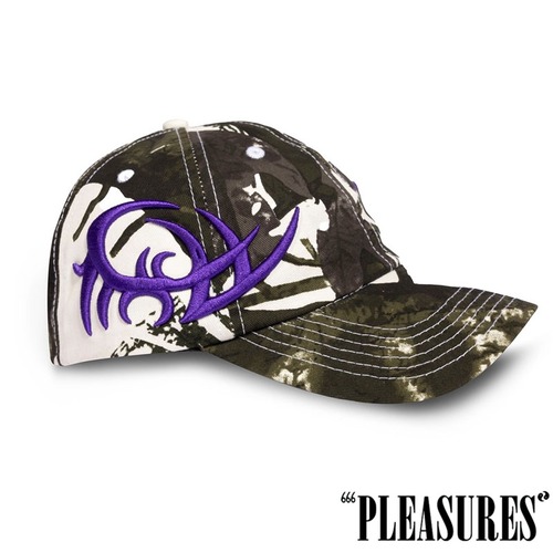 【PLEASURES/プレジャーズ】LEAN CAMO HAT キャップ / SNOW / FA25-13623 セール対象外