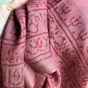 ラムナミ ストール バーガンディ