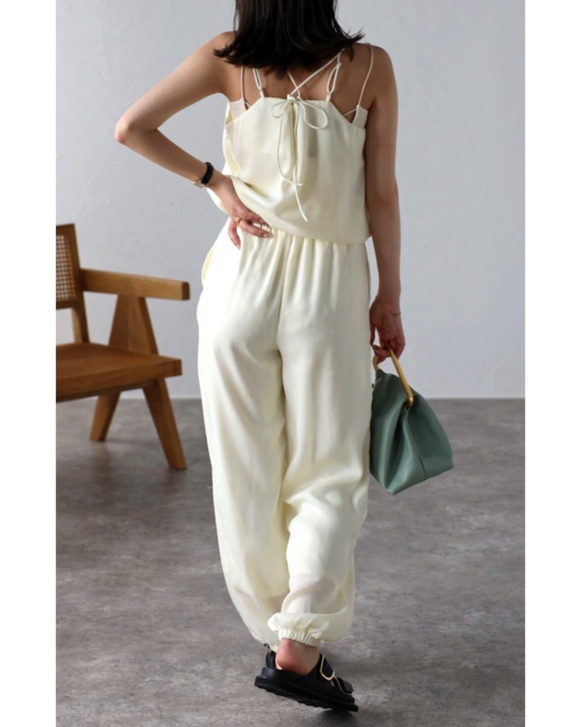 サテンジョガーパンツ