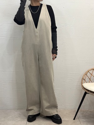 【CLOCHE】Vネックサロペット