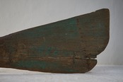 古い木造船の舵板