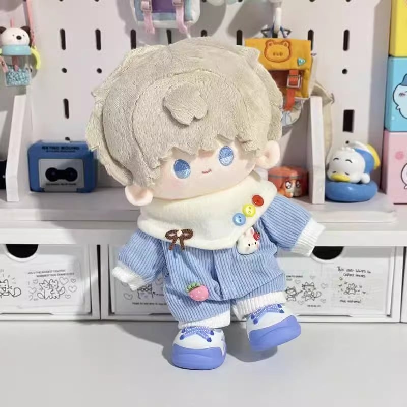 10cm/20cmぬいぐるみ用 うさぎ ロンパース+マフラー ルームウェア 着せ