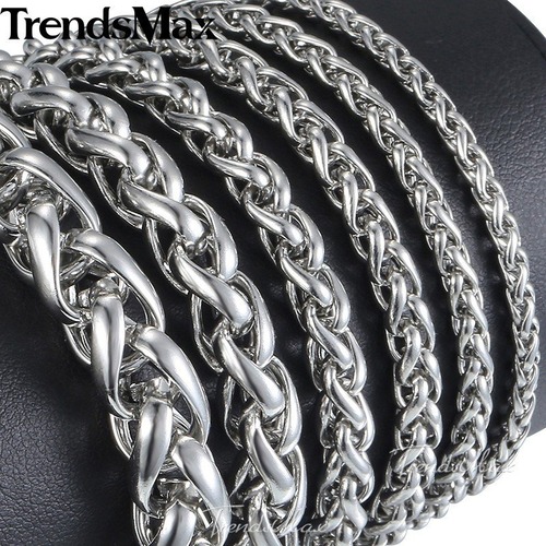 【送料無料】 メンズ ブレスレット スムース ステンレス シルバー リンク 3-10mm 20000275