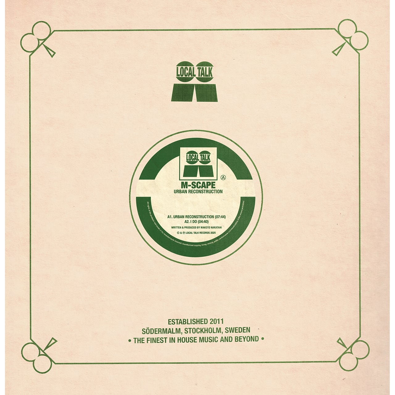 〈残り1点〉【12"】M-Scape - Urban Reconstruction EP