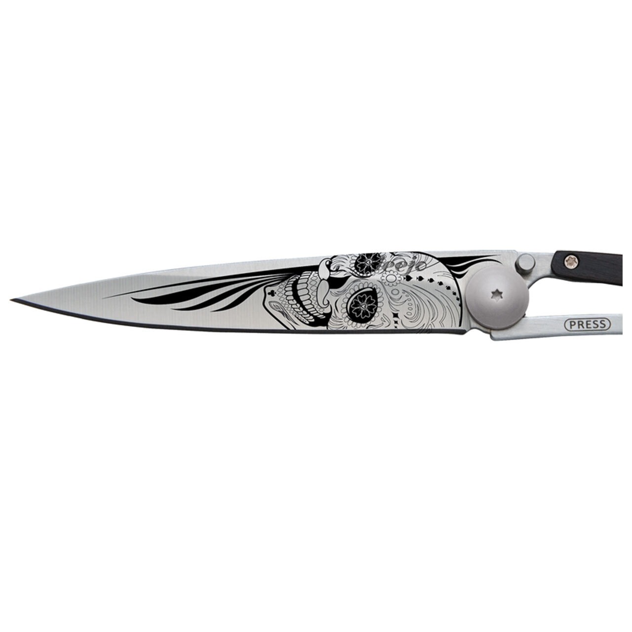 【deejo】Pocket Knife　tatoos 37g LATINO SKULL-GRANADILLA