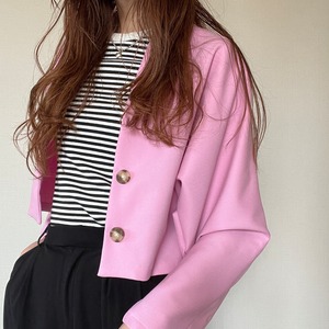Dolman short jacket pink