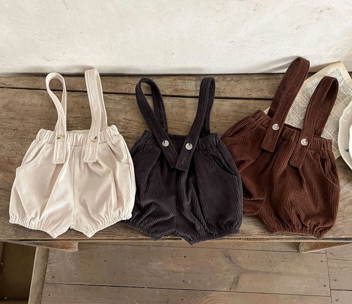 コーデュロイサスペンダーパンツ