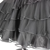 【美品 社交ダンス衣装】スカート prima boutique プリマブティック 黒 ブラック 無地 シンプル レッスン着 レッスンウェア