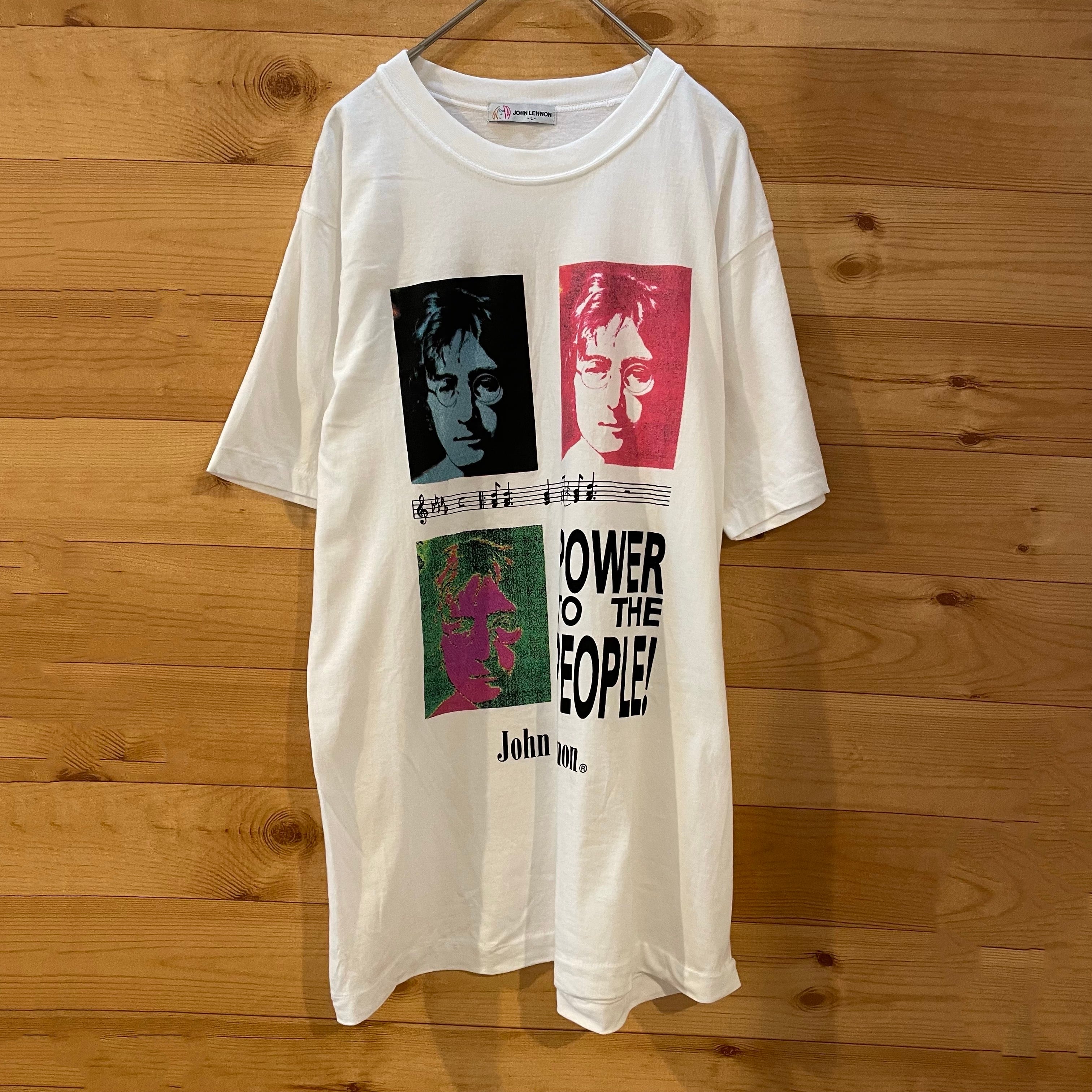 JOHN LENNON】80s 90s 希少 日本企画 プリント Tシャツ シングル