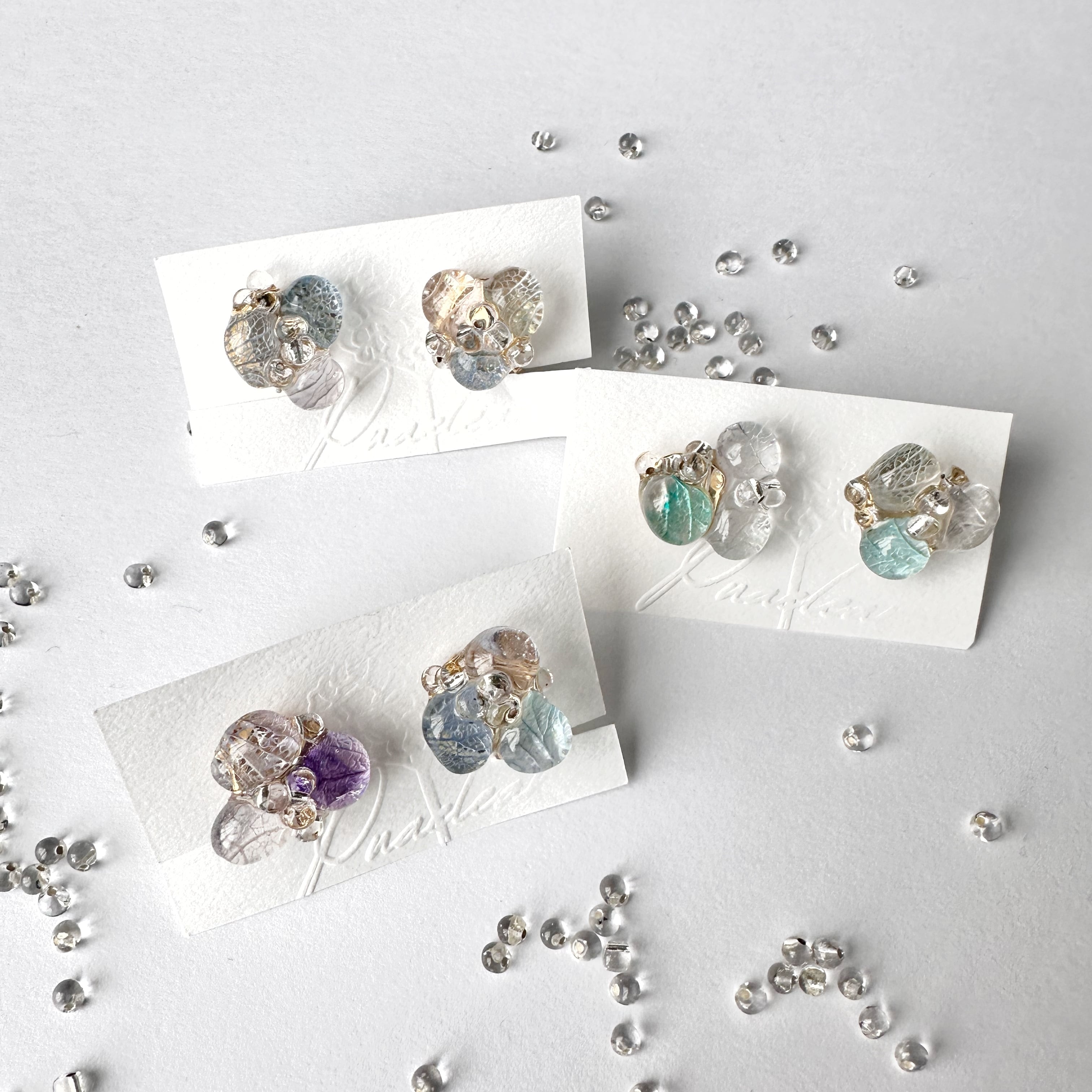 emotional  奇跡な紫陽花 ピアス・イヤリング