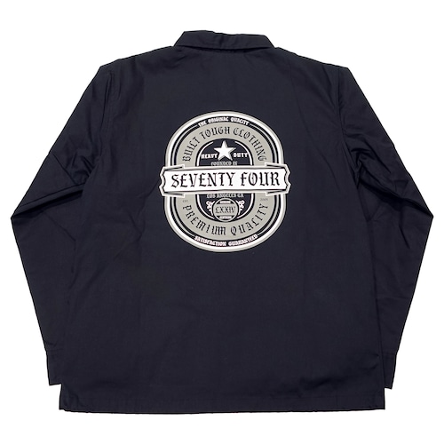 コーチジャケット / SEVENTY FOUR(セブンティーフォー) / TEAM JKT(DIGNITY LOGO)(NAVY)(STF23WS11)