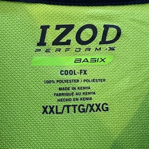 【IZOD】XXL ビッグサイズ ポロシャツ オーバーサイズ ポリエステル素材 ワンポイントロゴ アイゾット us古着 アメリカ古着