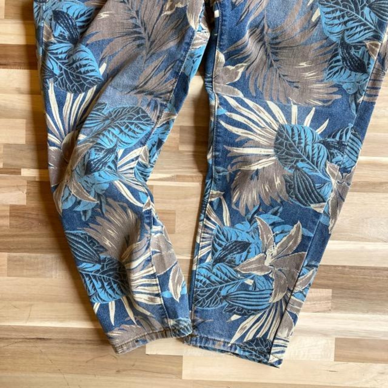 Topanga Lady's　ボタニカルワンウォッシュデニムパンツ　トロピカル