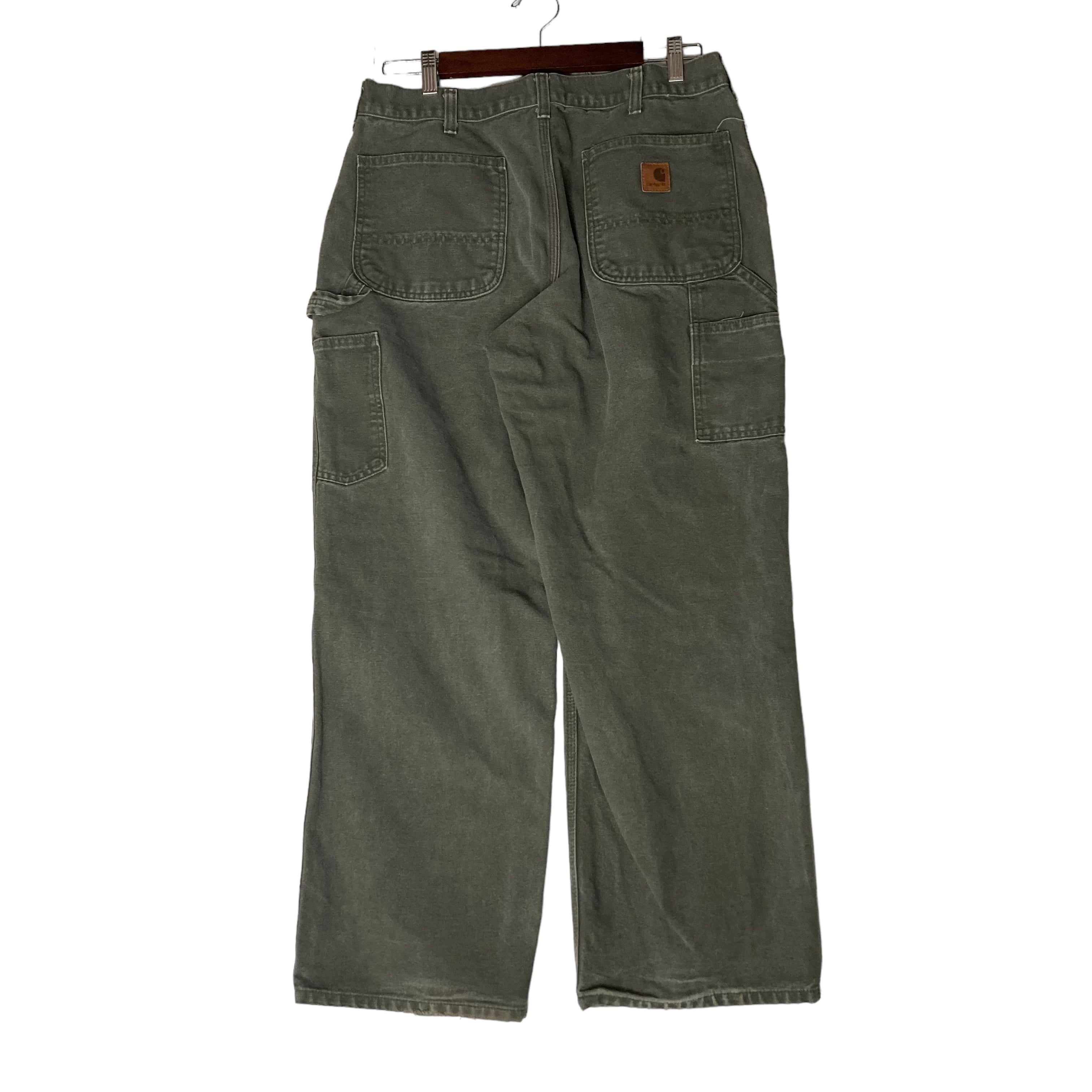 W34×L30】Carhartt ペインターパンツ 革パッチ | 古着屋OLDGREEN