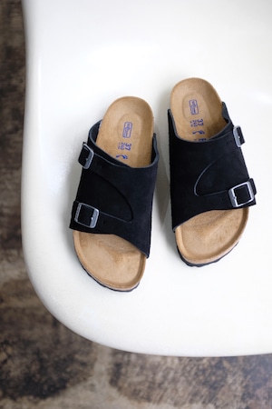 [BIRKENSTOCK]Zurich Suede Leather Black