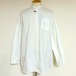「遠州織」7oz Chino Cloth Band Collar L/S Box-A Line Shirts　Off White