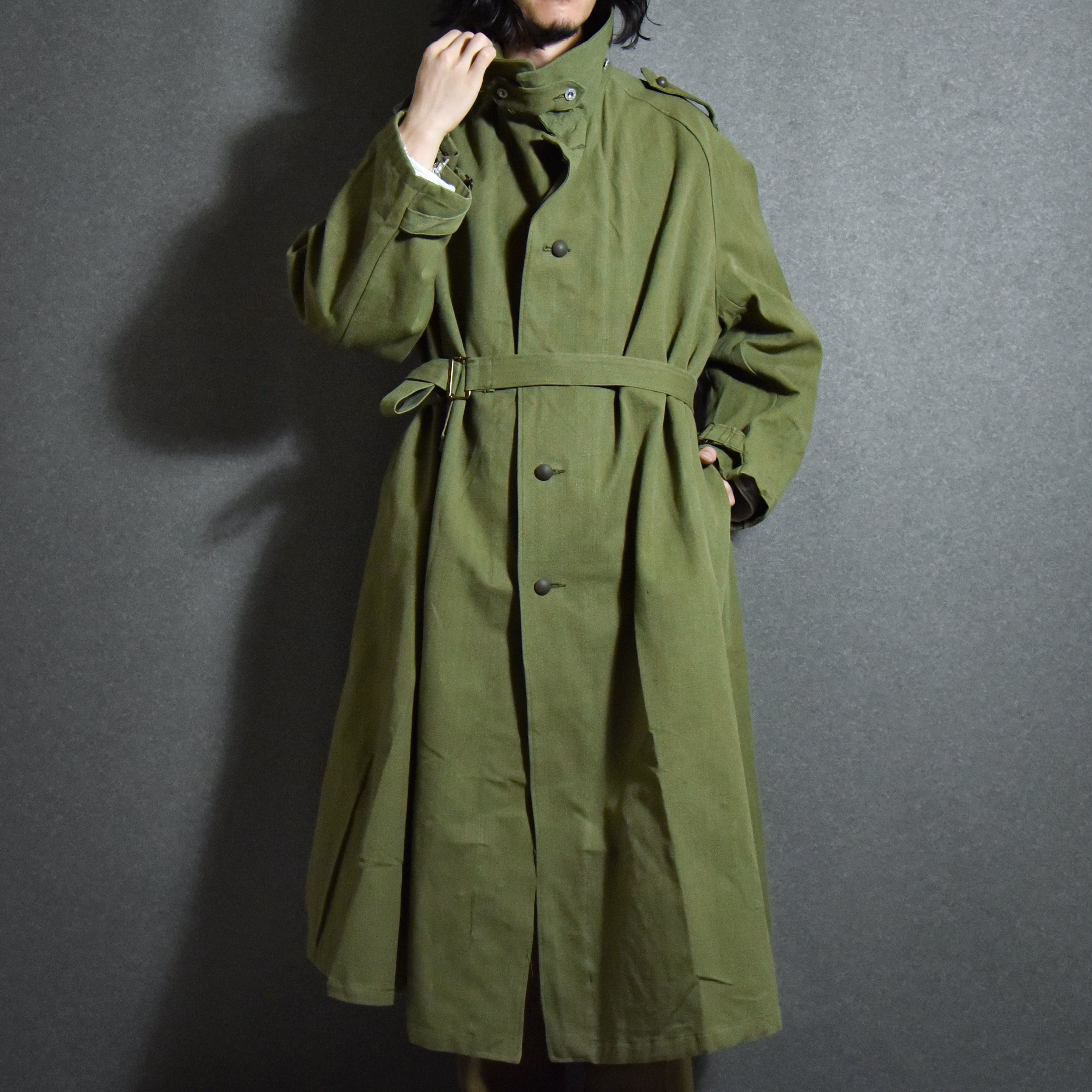 DEAD STOCK】40s French Army Motorcycle Coat M35 WWⅡ フランス軍