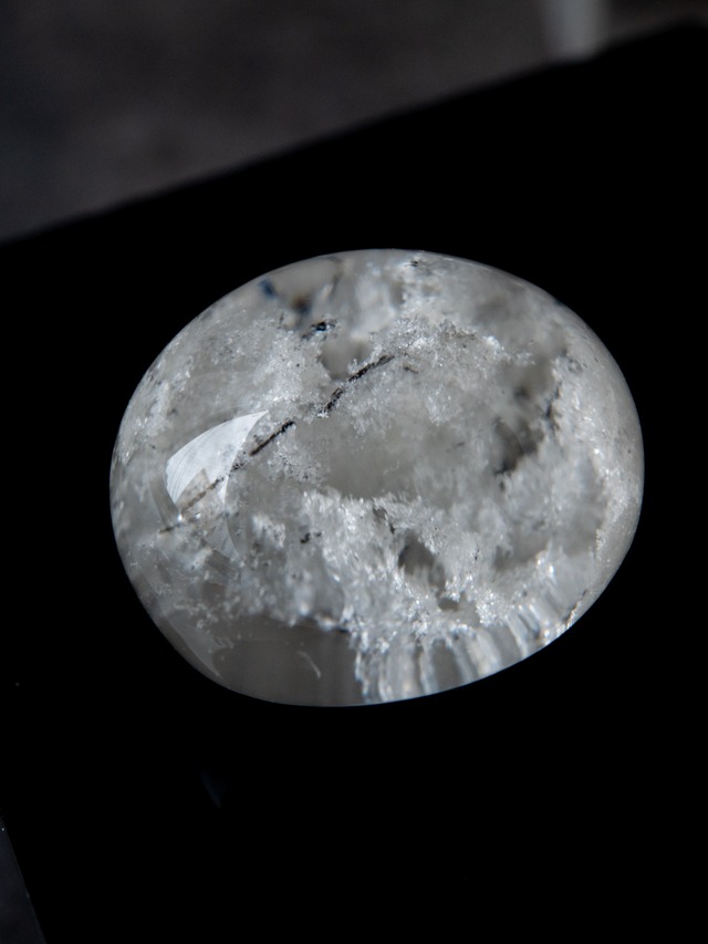 トルマリンインホワイトガーデンクォーツ - c08