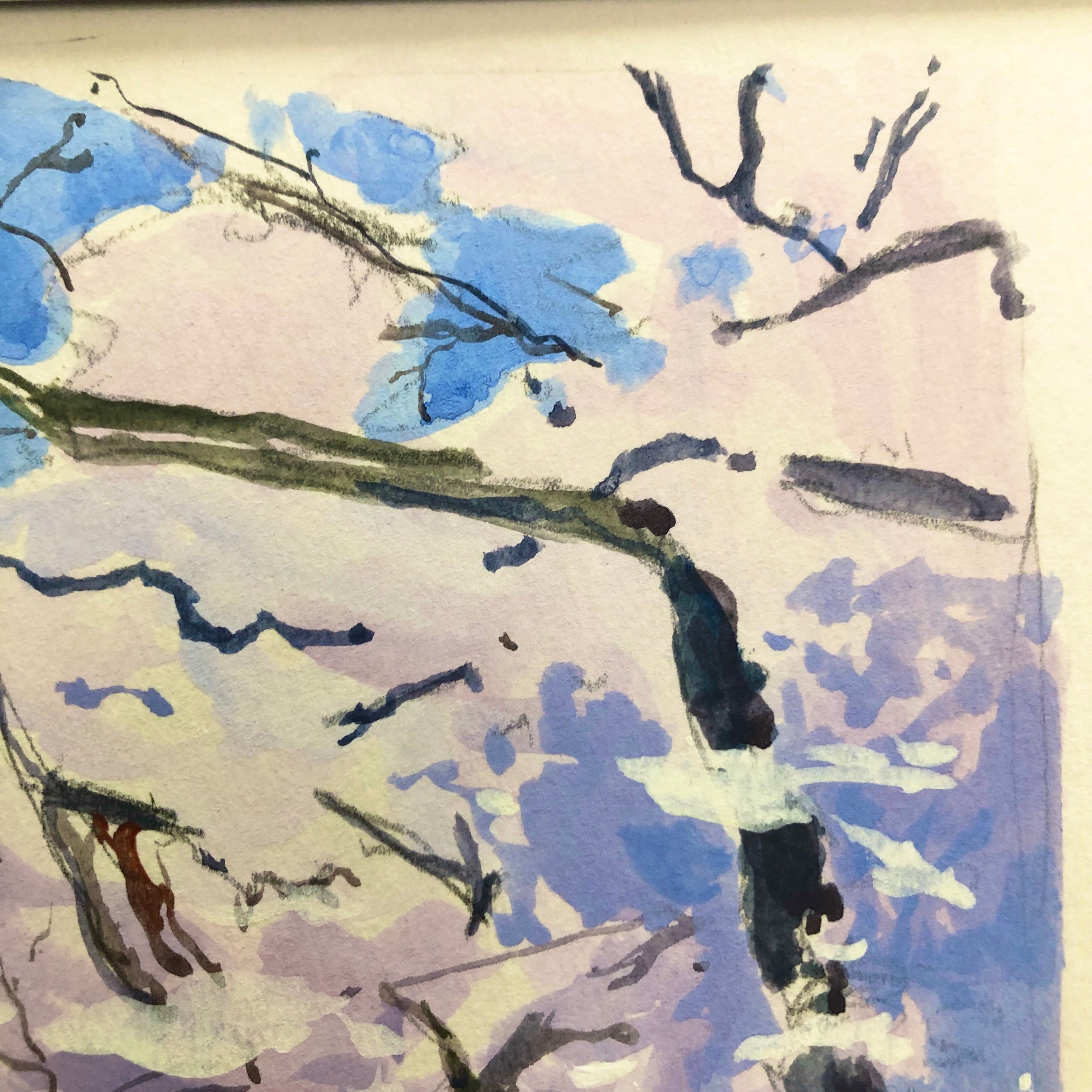 ☆後払い決済OK！ネット限定販売！2025年新作水彩画【新品額付き】桜