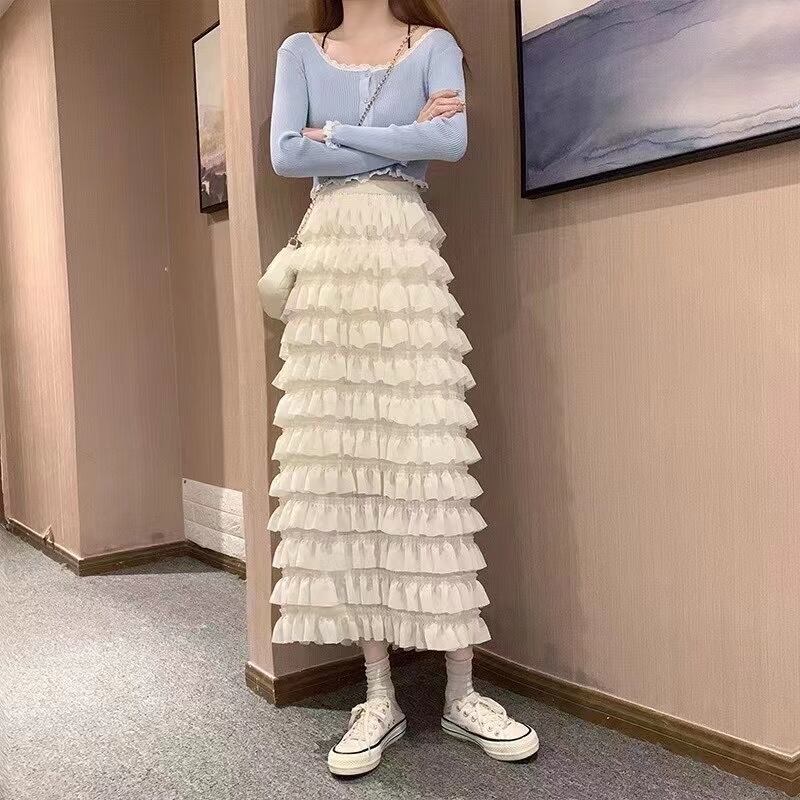 ティアードフリルスカート　AJ11394-A005