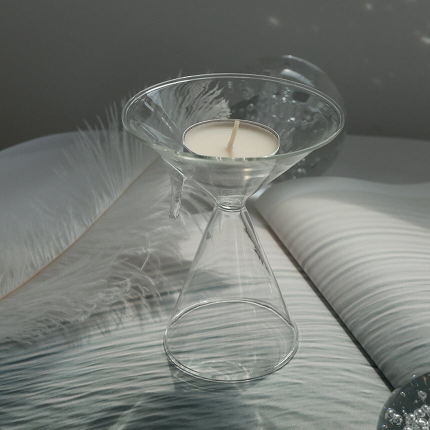 modern glass incense holder / モダン ガラス インセンスホルダー お