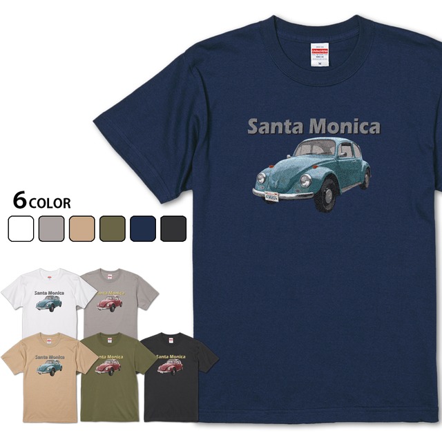 【Santa Monica×Car】 オシャレなカブトムシTシャツ