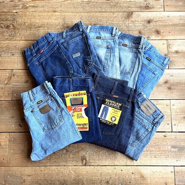 1点物◇ニカラグア製ラングラーWデニムパンツ中古ジーンズ古着メンズ32