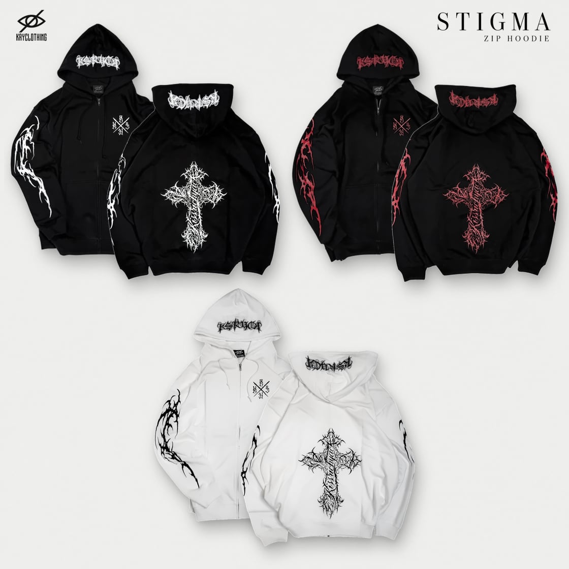 「STIGMA ZIP HOODIE」