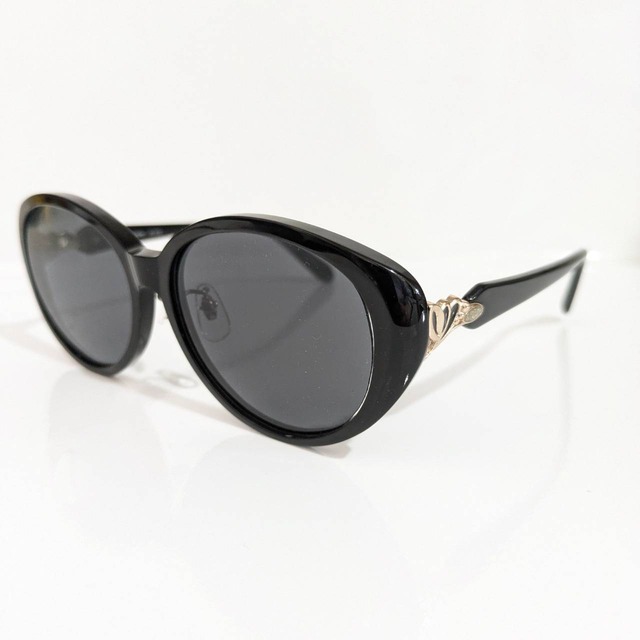 【Juro collection】オーバルサングラス　ブラック