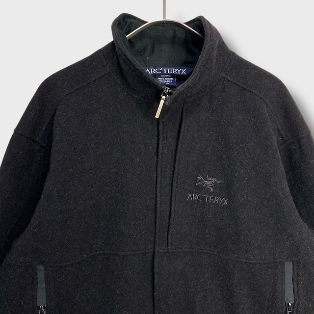 00s アークテリクス ウールカシミア混ジャケット ブルゾン ブラック L